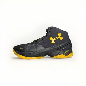 Under Armour Curry 2 Black Knight Basketball Shoes 11.5 Pre Owned